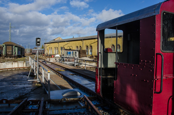 auf dem alten Bahnhofsgelände in Crailsheim